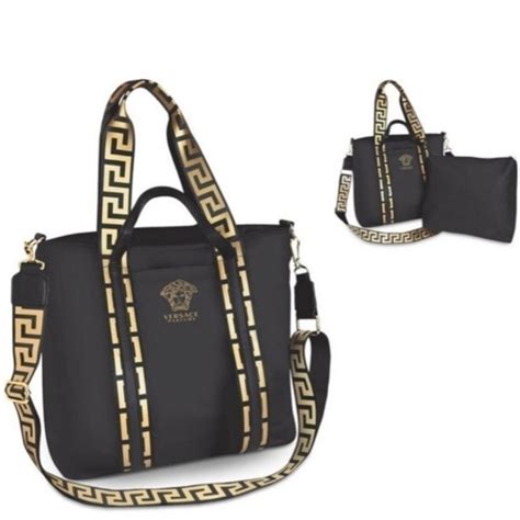 versace parfums gold bag|authentic versace handbags.